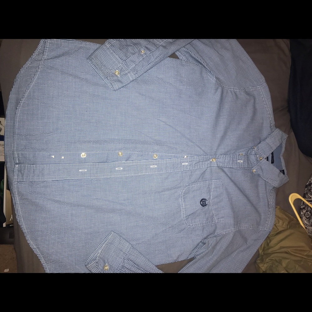 Blue small checkered